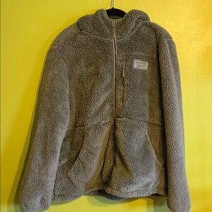 Reebok Women's Green Sherpa Fleece Jacket Size XL